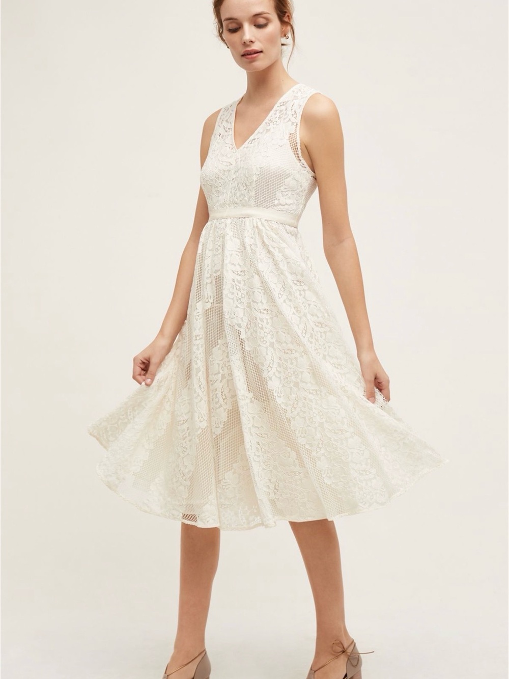 Anthropologie Garden Party Flower Lace Dress